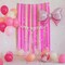 Crepe Paper Streamers 4 Rolls 328ft, Pack of Pink Peach and White Crepe Paper Party Streamers, Crepe Paper for Birthday Baby Shower Wedding Graduation Party Decorations (1.8Inch x 82Ft/Roll)